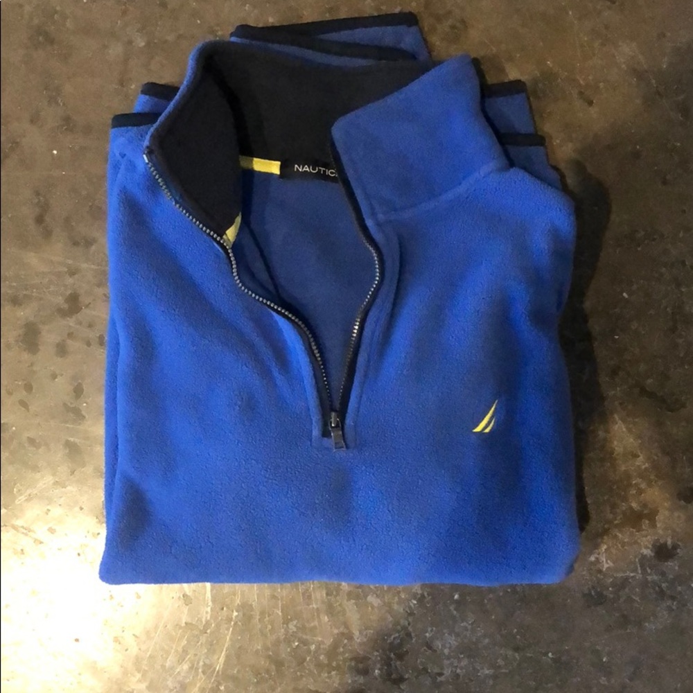 Nautica Fleece Quarter-zip sweater